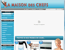 Tablet Screenshot of maison-des-chefs.com